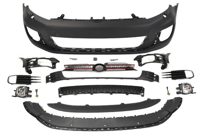 2010-2014 Volkswagen MK6 Golf GTI Style Front Bumper with Grille