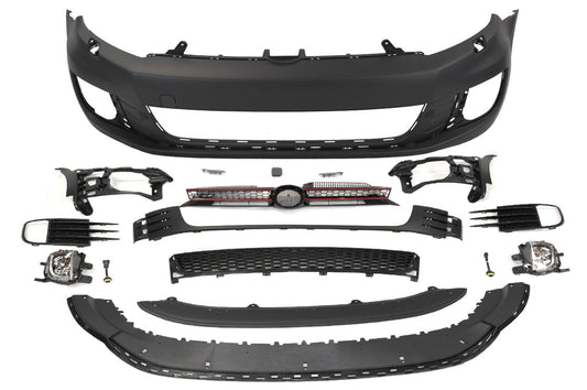2010-2014 Volkswagen MK6 Golf GTI Style Front Bumper with Grille