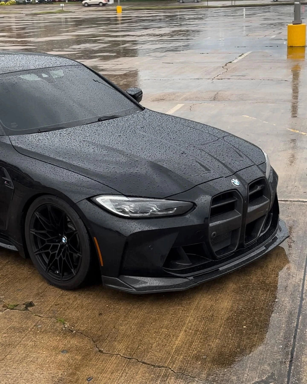 BMW 3 Series M3 M4 G80 G82 V Style Carbon Fiber Front Lip (2019 +)