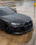 BMW 3 Series M3 M4 G80 G82 V Style Carbon Fiber Front Lip (2019 +)