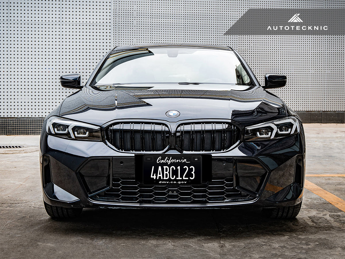 AutoTecknic Dual-Slats Gloss Black Front Grille - G20 3-Series LCI
