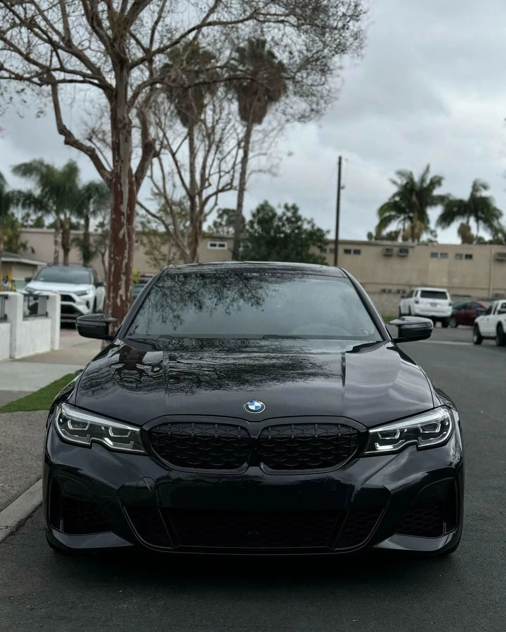 BMW 2 Series G87 3 Series G20/G28 M3 Style Carbon Fiber Side Mirror Housing (2019 - 2024)