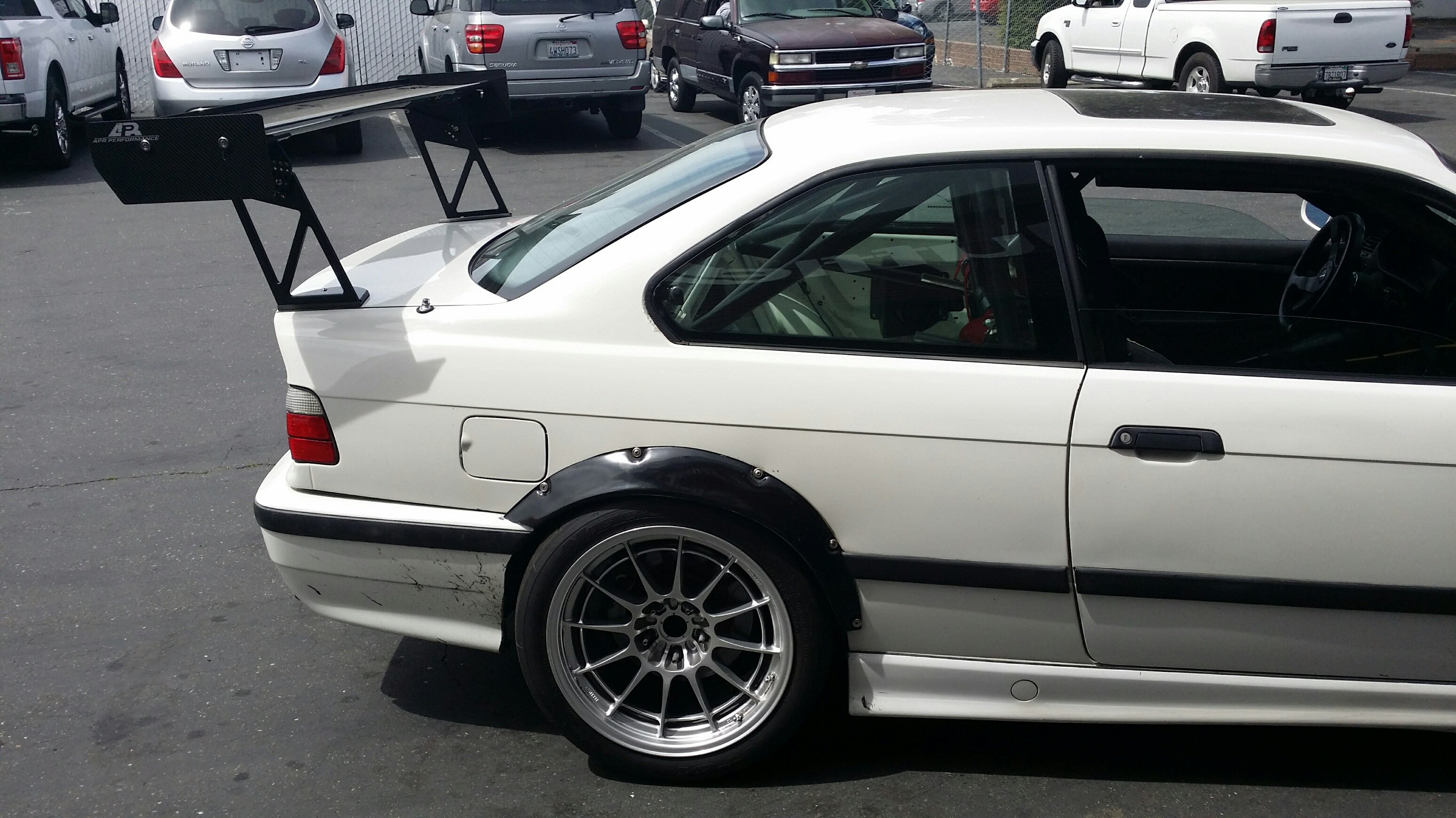 BMW E36 Coupe GT250 Carbon Fiber Adjustable Wing | House of Apex - House of Apex