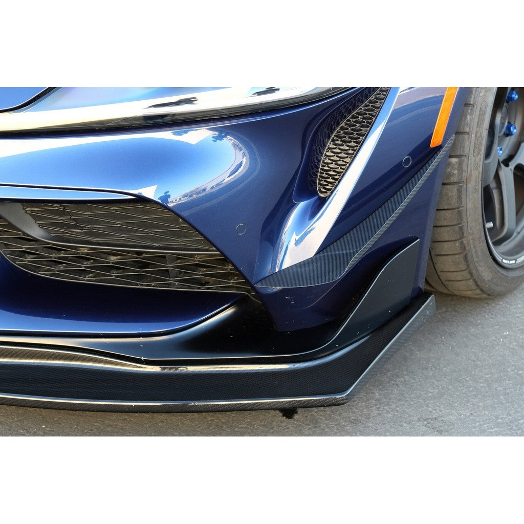 Toyota Supra A90/91 Carbon Fiber Front Bumper Canards 2020-2023 | House of Apex - House of Apex