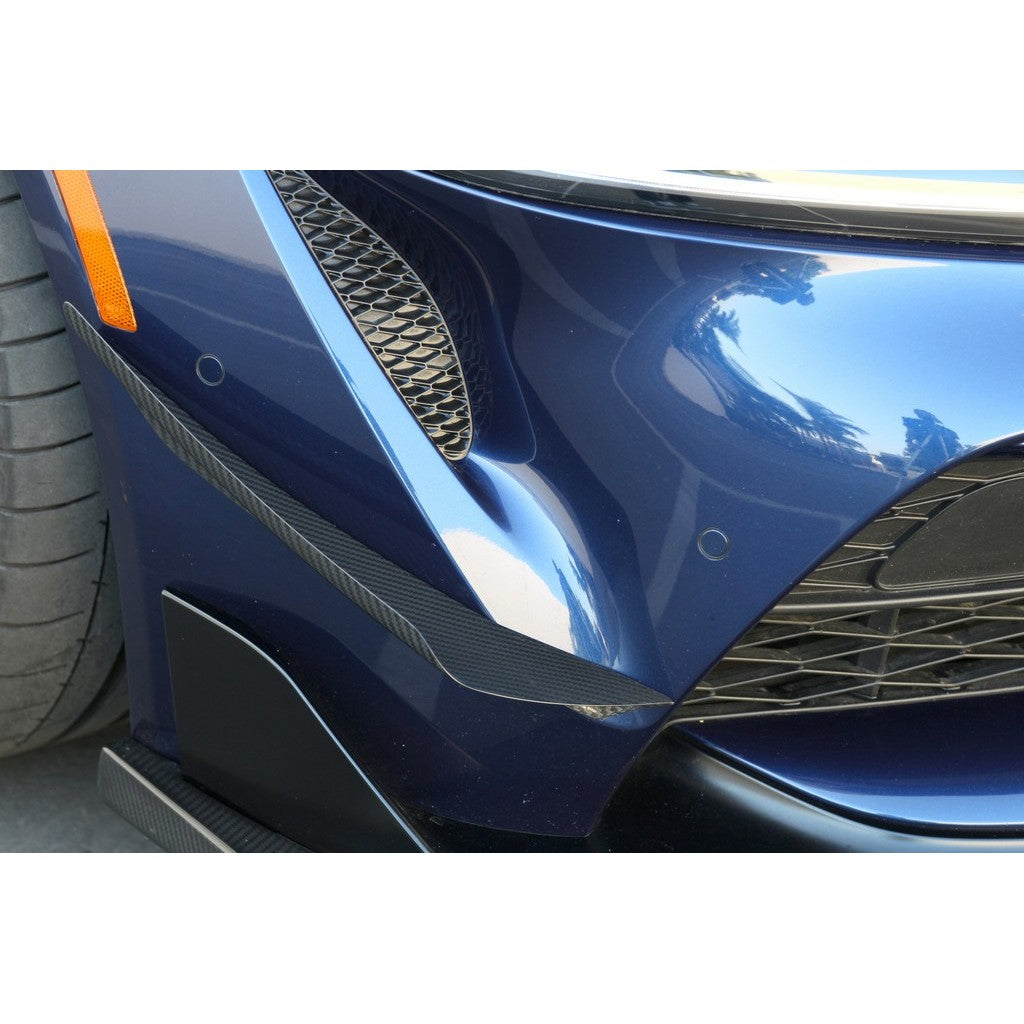 Toyota Supra A90/91 Carbon Fiber Front Bumper Canards 2020-2023 | House of Apex - House of Apex