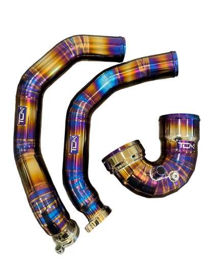 TCM Titanium Charge Pipe Kit BMW M3 M4 M2C F80 F82 F87 S55 | House of Apex - House of Apex