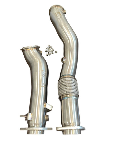 TCM 3.5" Catless Downpipes BMW M2/M3/M4 G80 G82 G87 S58 | House of Apex - House of Apex
