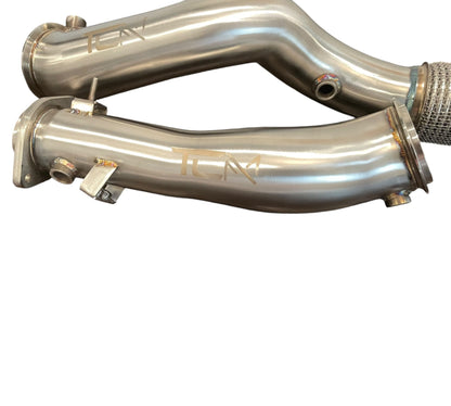 TCM 3.5" Catless Downpipes BMW M2/M3/M4 G80 G82 G87 S58 | House of Apex - House of Apex
