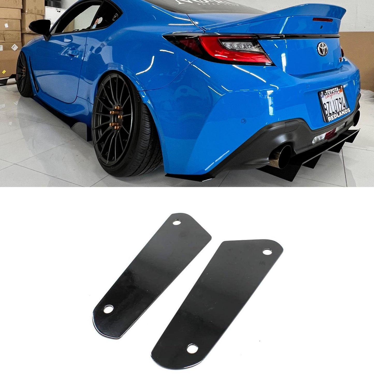 AeroFlow Dynamics 2022+ Subaru Brz/ Toyota GR86 Rear Diffuser Spats V1.5