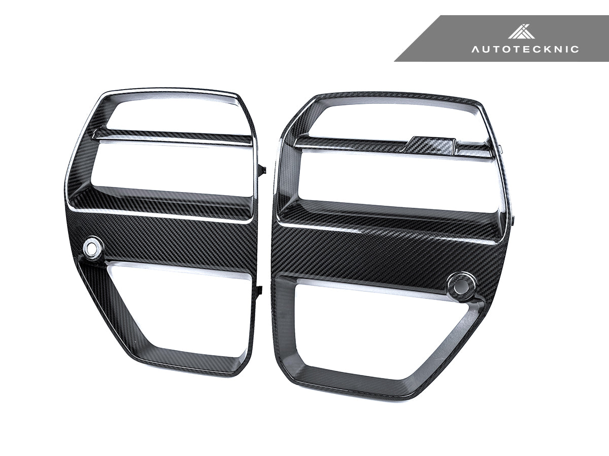 AutoTecknic Dry Carbon Motorsport V1 Front Grille Set - G80 M3 | G82/ G83 M4