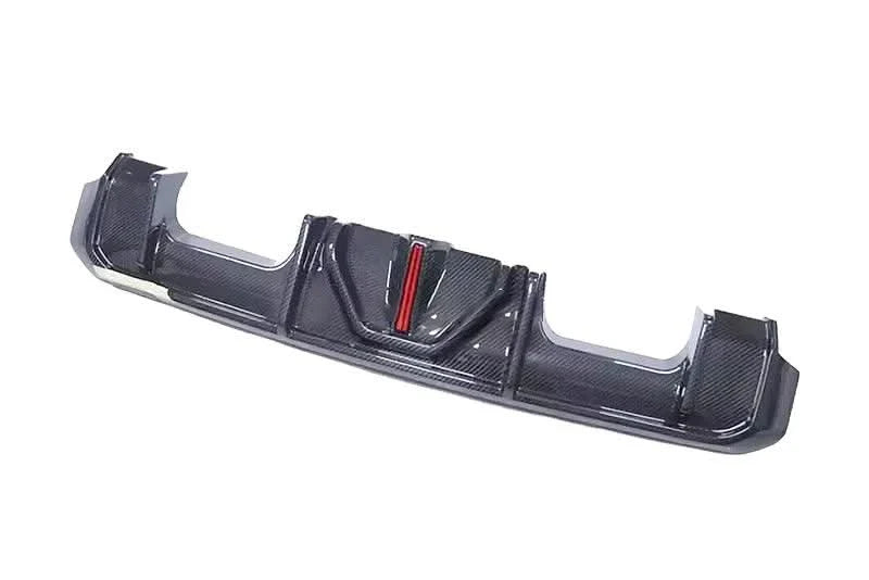 BMW 3 Series G80 M3 G82 G83 M4 Carbon Fiber Rear Diffuser with LED Lights (2019 - 2024)