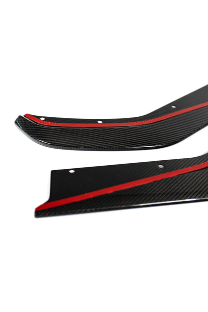 G8X Dry Carbon Fiber Rear Skirt Extensions