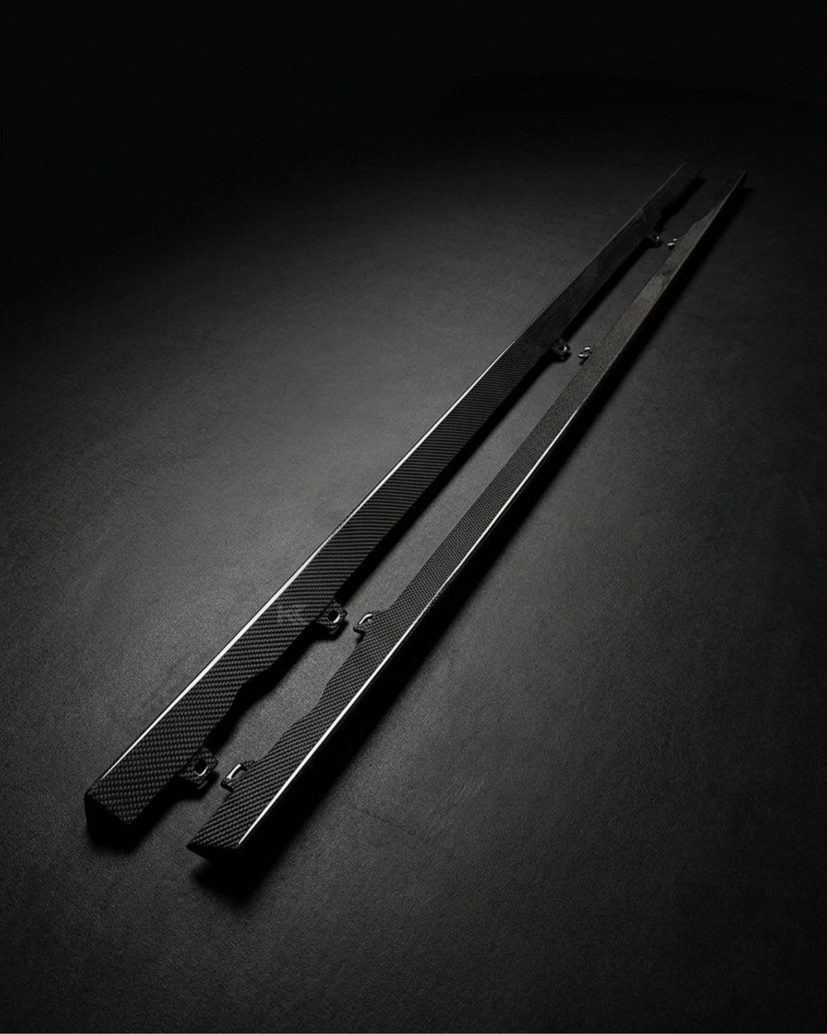 2014–2018 Volkswagen Golf R / R-Line MK7 / MK7.5 Side Skirt Extensions – Carbon Fiber