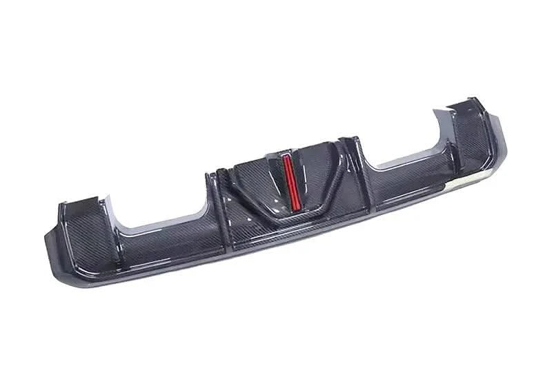BMW 3 Series G80 M3 G82 G83 M4 Carbon Fiber Rear Diffuser with LED Lights (2019 - 2024)