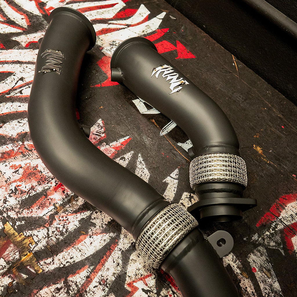 Rvng (F80/F82/F87) S55 3.5' XL Flow Series Catless Downpipes | House of Apex - House of Apex
