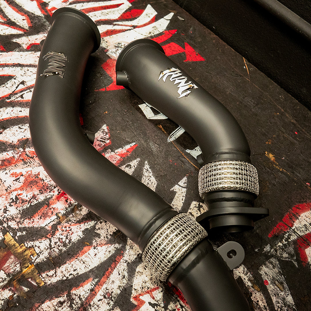 Rvng (F80/F82/F87) S55 3.5' XL Flow Series Catless Downpipes | House of Apex - House of Apex