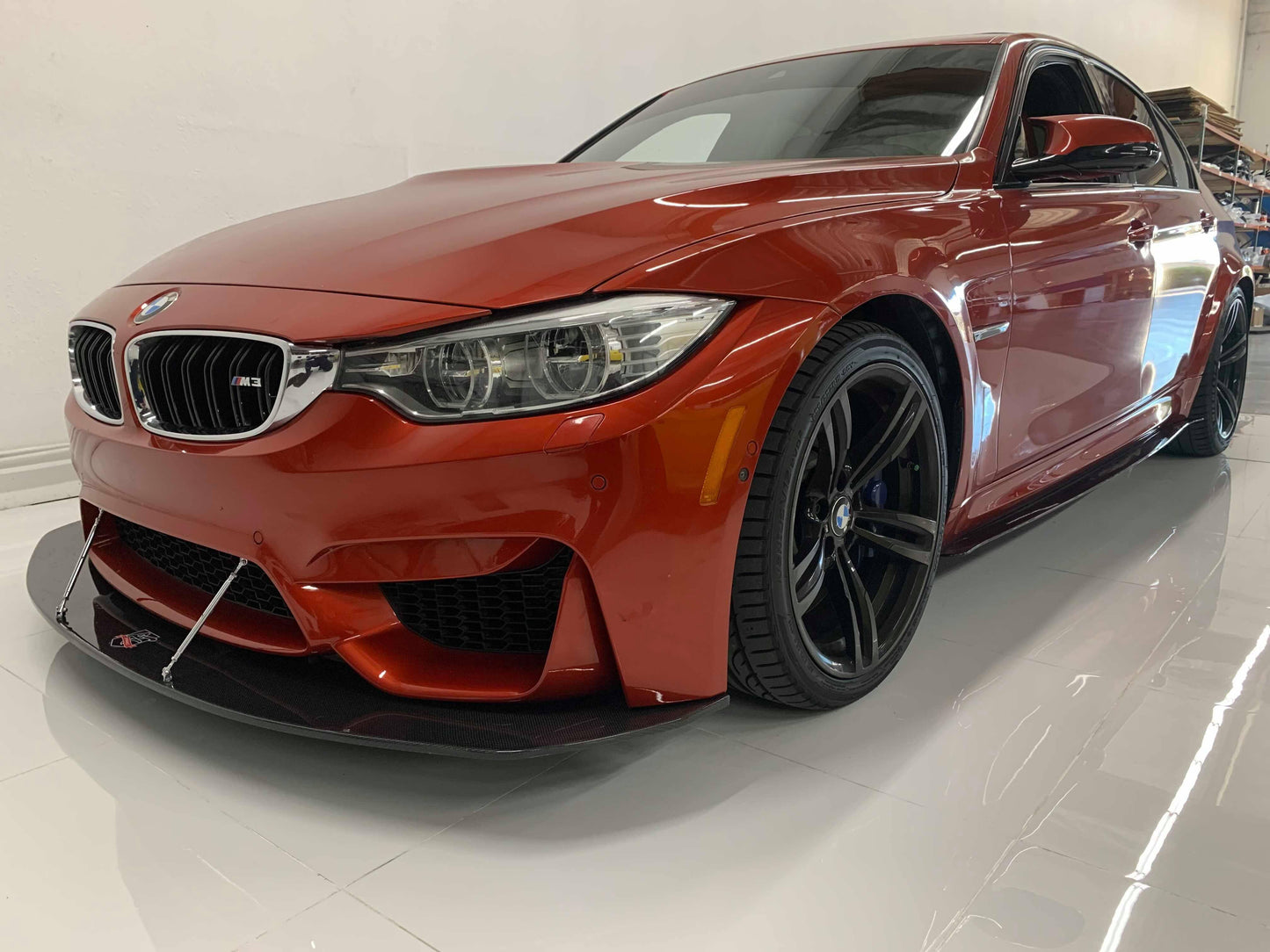 AeroFlow Dynamics 2014-2020 BMW Front Splitter  (F80/F82 M3/M4) Carbon Fiber
