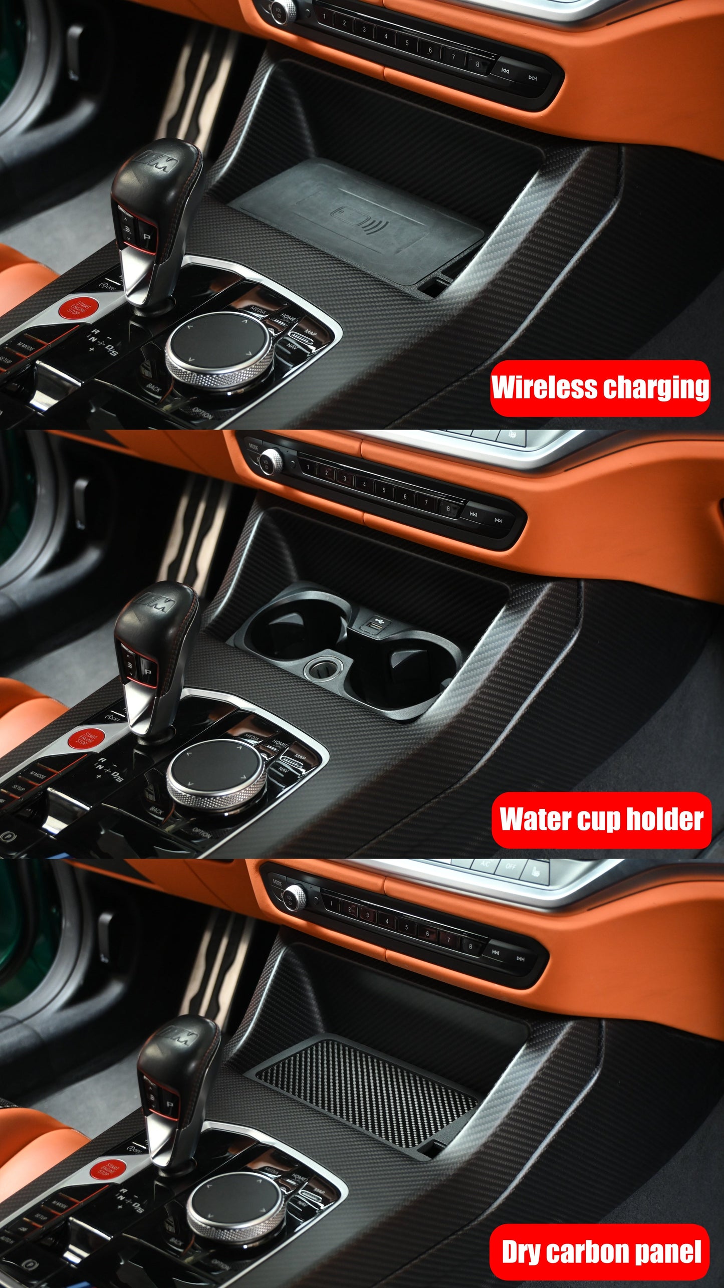 G8X M3/M4 Dry Carbon Fiber Center Console