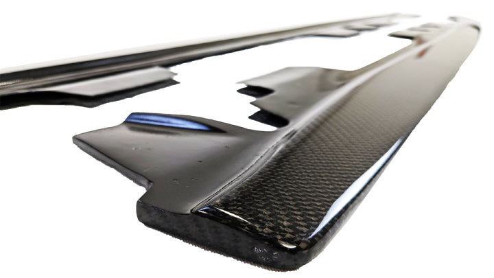 2007-2013 BMW E9X M3 E-Style Carbon Fiber Side Skirt Extensions