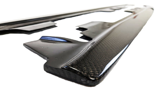 2007-2013 BMW E9X M3 E-Style Carbon Fiber Side Skirt Extensions