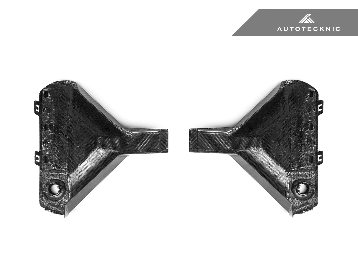 AutoTecknic Dry Carbon Rear Bumper Reflector Trim Set - G87 M2