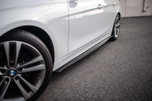 AeroFlow Dynamics 2013-2020 Bmw Side Skirt Extension V1 Carbon Fiber ( F30, F32, And F80/F82 M3, M4)