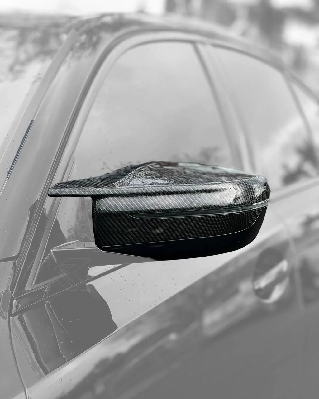 BMW 2 Series G87 3 Series G20/G28 M3 Style Carbon Fiber Side Mirror Housing (2019 - 2024)