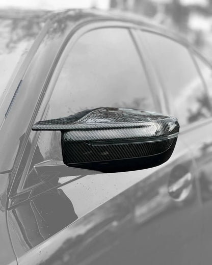 BMW 2 Series G87 3 Series G20/G28 M3 Style Carbon Fiber Side Mirror Housing (2019 - 2024)