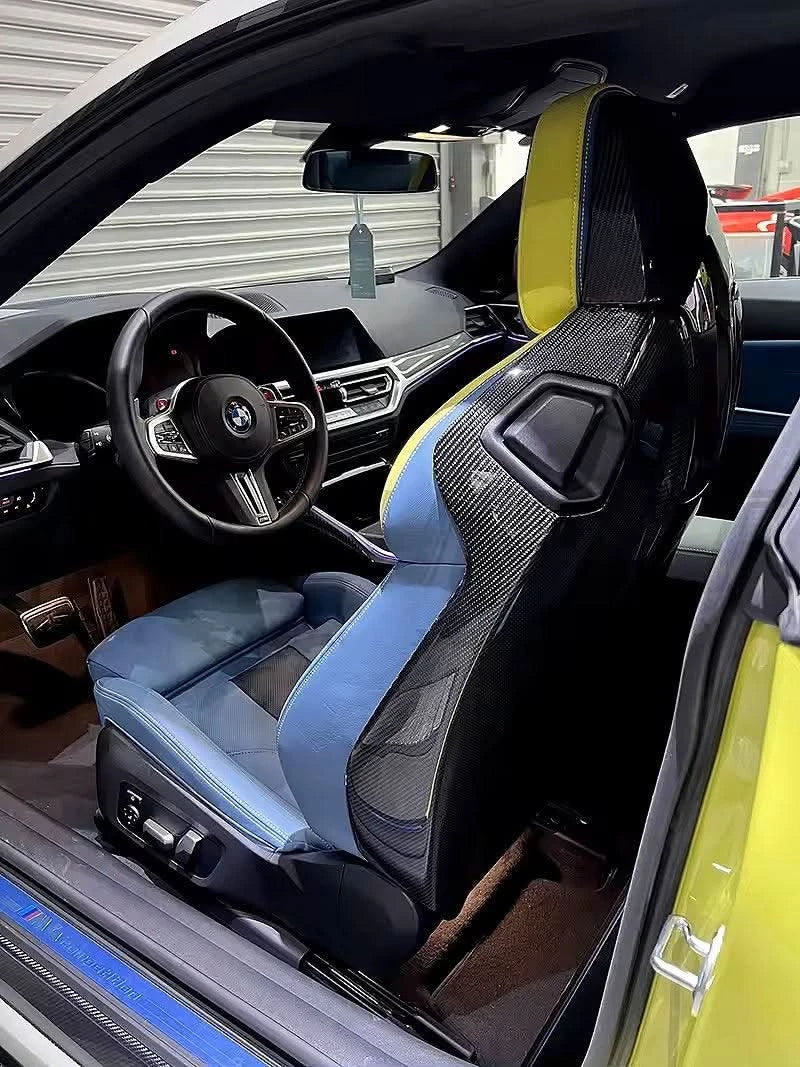 BMW 3 Series G80 M3 G82 G83 M4 OEM Style Carbon Fiber Seat Back Cover (2019 - 2024)