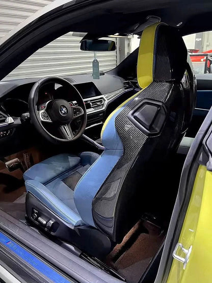 BMW 3 Series G80 M3 G82 G83 M4 OEM Style Carbon Fiber Seat Back Cover (2019 - 2024)