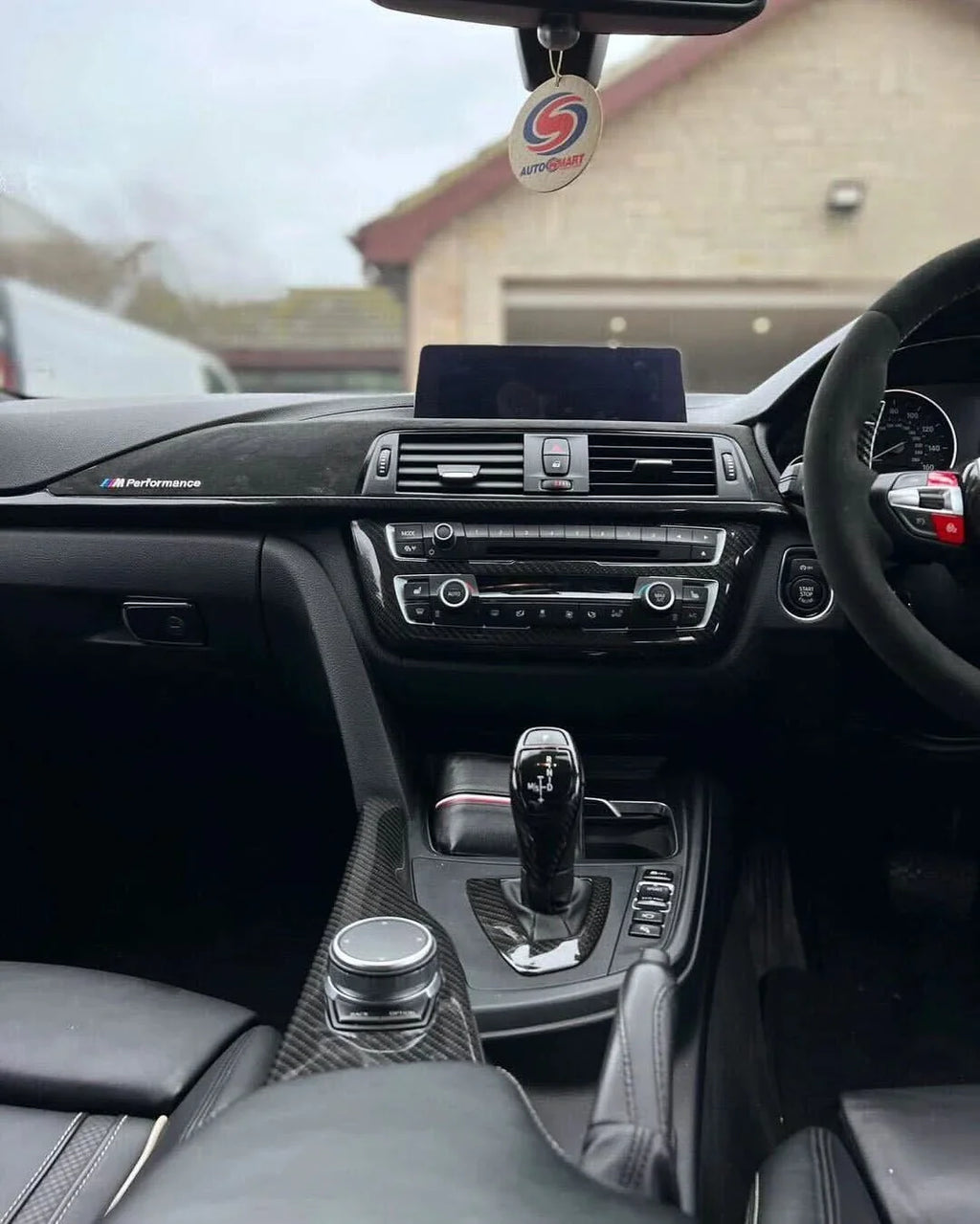 BMW 3 Series F30 Carbon Fiber Radio Cover Trim (2011 - 2019)
