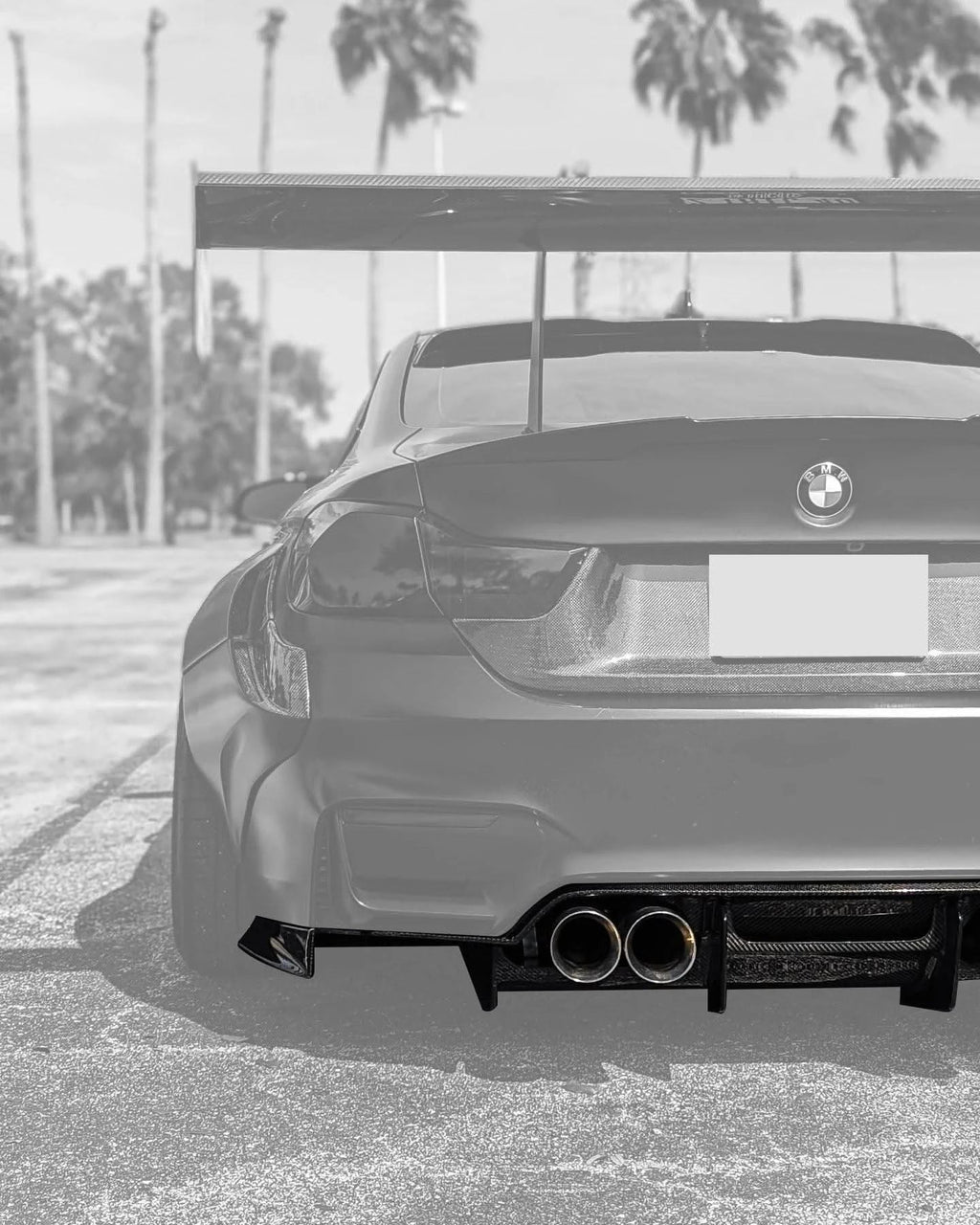 BMW 3 Series F80 F82 M3 M4 PSM Style Carbon Fiber Rear Diffuser Under Tray (2015 - 2020)