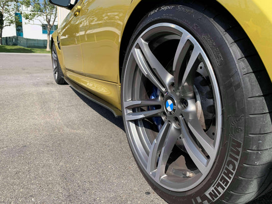 AeroFlow Dynamics 2013-2020 Bmw Side Skirt Extension V1 Carbon Fiber ( F30, F32, And F80/F82 M3, M4)