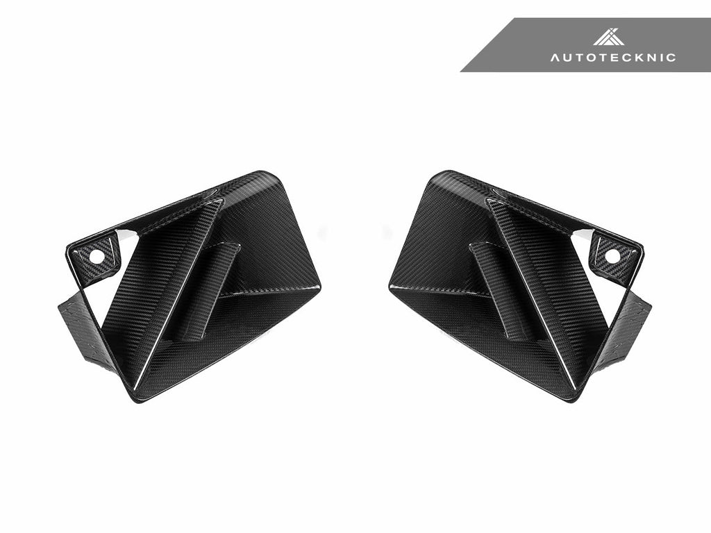 AutoTecknic Dry Carbon Corsa Front Bumper Lower Vent Set - G87 M2