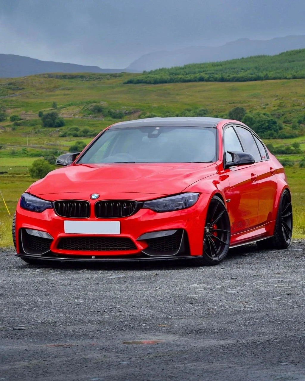 BMW 3 Series F80 M3 F82 F83 M4 M Performance Style Carbon Fiber Front Lip (2015 - 2019)