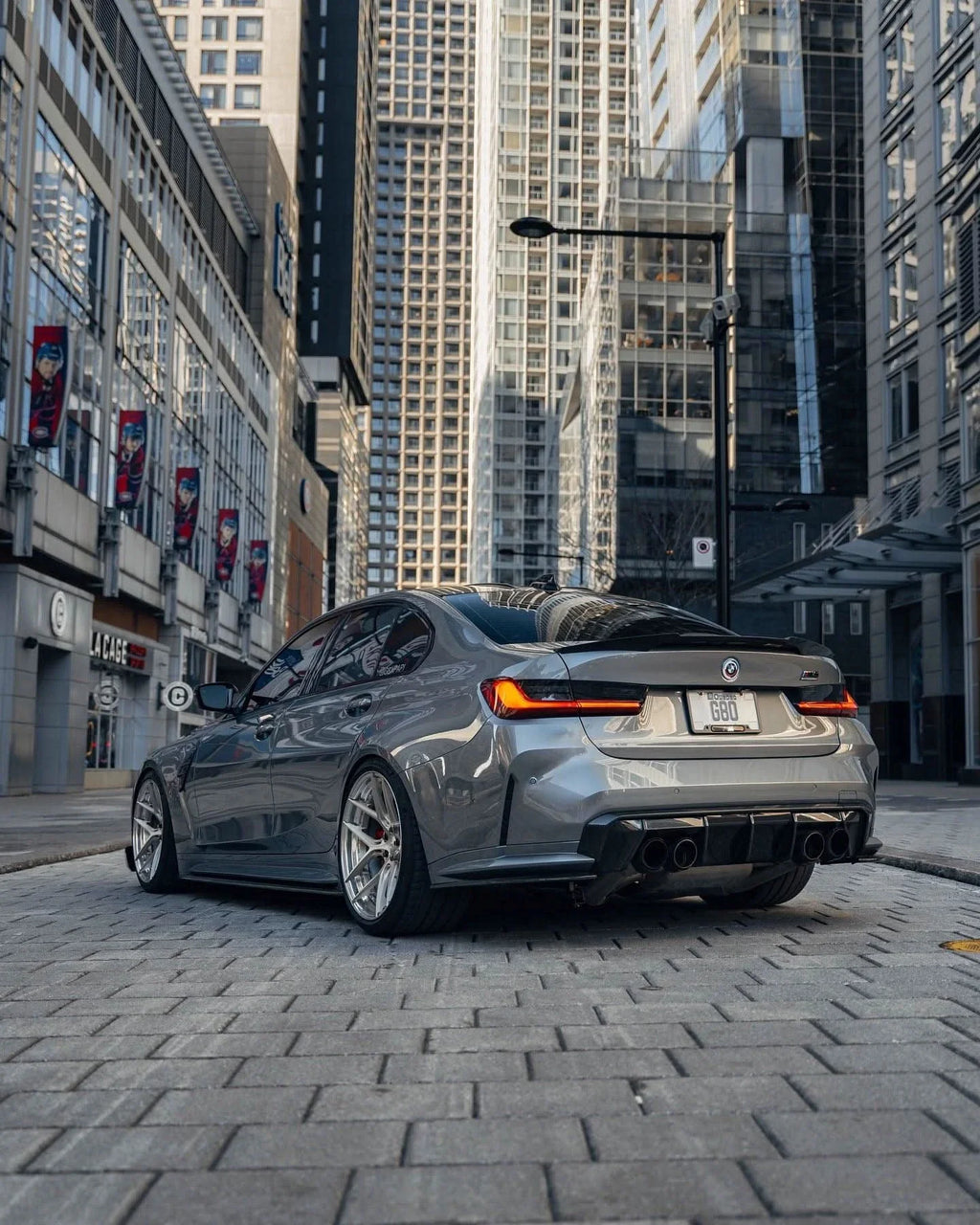 BMW 3 Series G80 M3 G82 G83 M4 Euro Version OE Style Carbon Fiber Rear Diffuser (2019 - 2024)