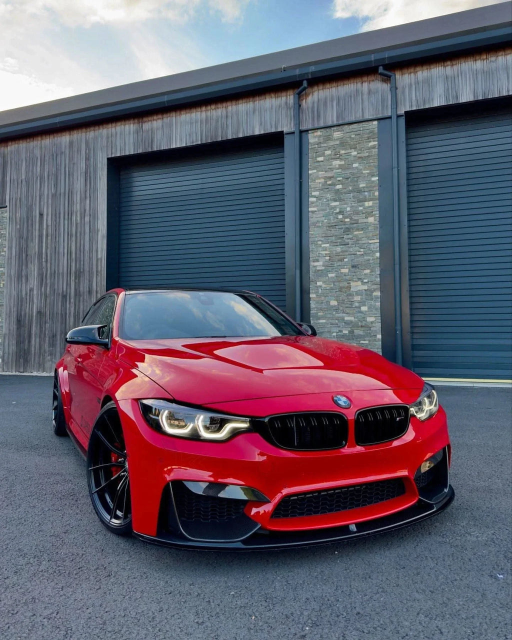 BMW 3 Series F80 M3 F82 F83 M4 M Performance Style Carbon Fiber Front Lip (2015 - 2019)