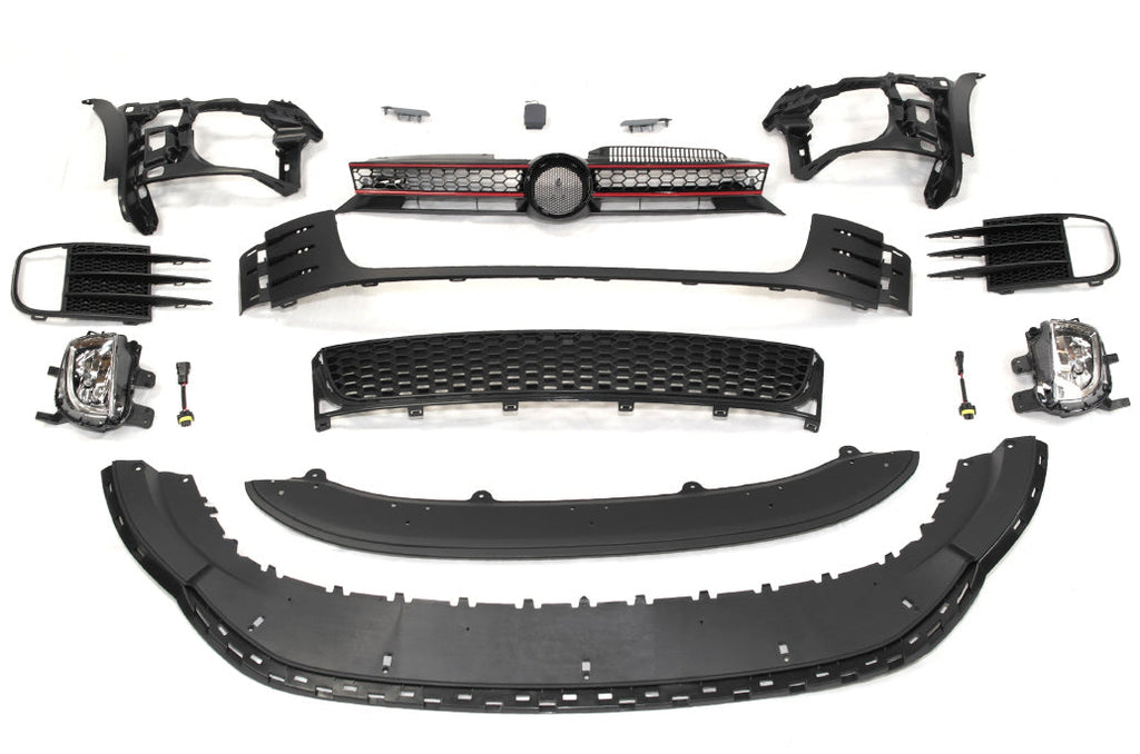 2010-2014 Volkswagen MK6 Golf GTI Style Front Bumper with Grille