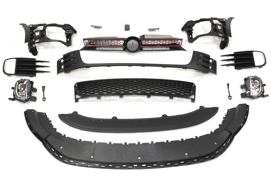 2010-2014 Volkswagen MK6 Golf GTI Style Front Bumper with Grille