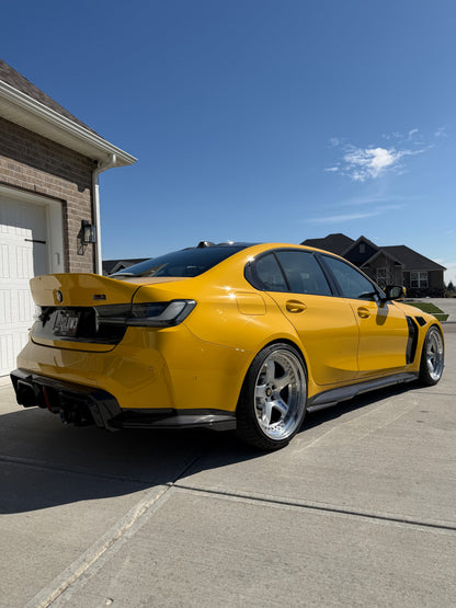 G8X SQ-B Style Dry Carbon Fiber Rear Diffuser Set WITH LED