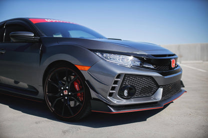 2017- 2020 Honda Civic Type R Canards V1 ( Carbon )