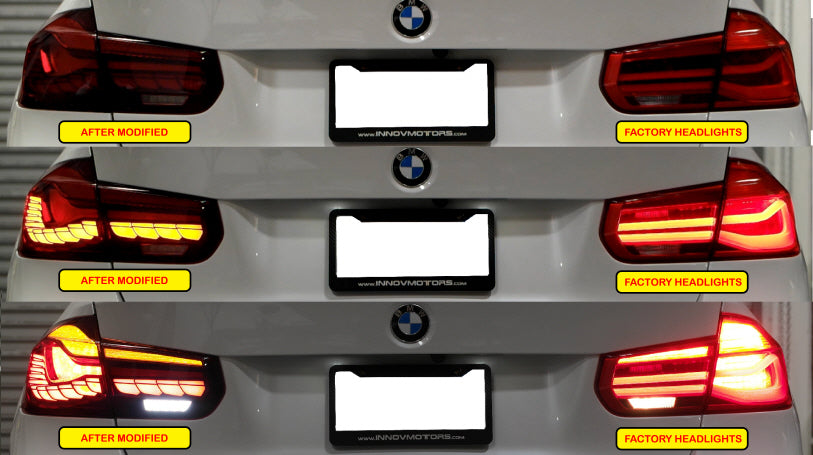 2012-2018 BMW F30 F80 3 Series and M3, GTS Style OLED Tail Lamps