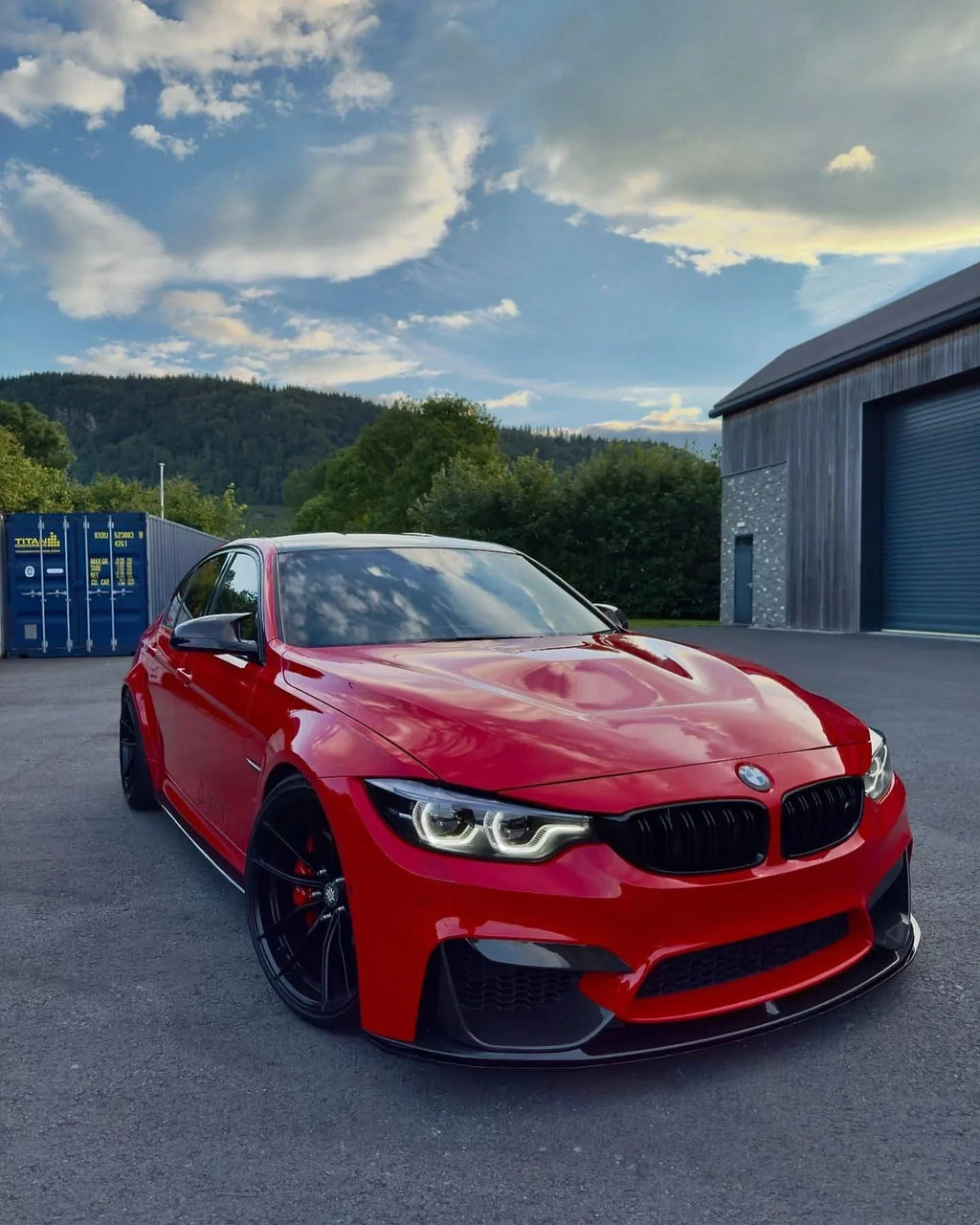 BMW 3 Series F80 M3 F82 F83 M4 M Performance Style Carbon Fiber Front Lip (2015 - 2019)