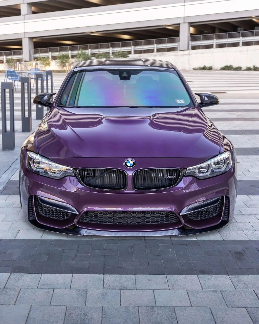BMW 3 Series F80 M3 F82 F83 M4 CS Style Carbon Fiber Front Lip (2015 - 2019)