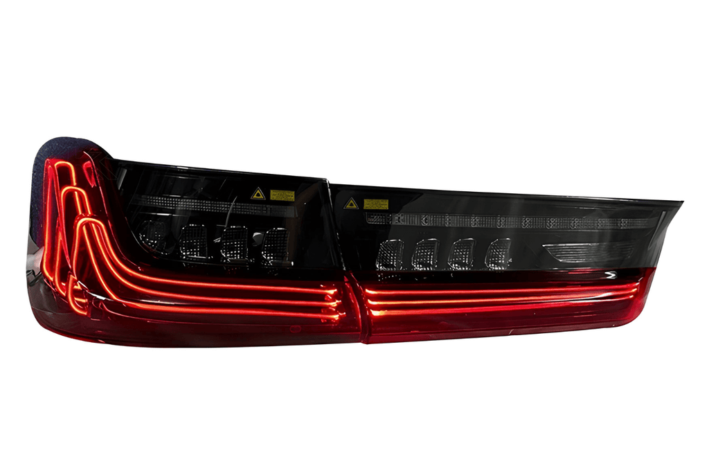 BMW 3 Series G20 G28 Red and Smoked CSL Style Laser Tail Lights (2019-2024)