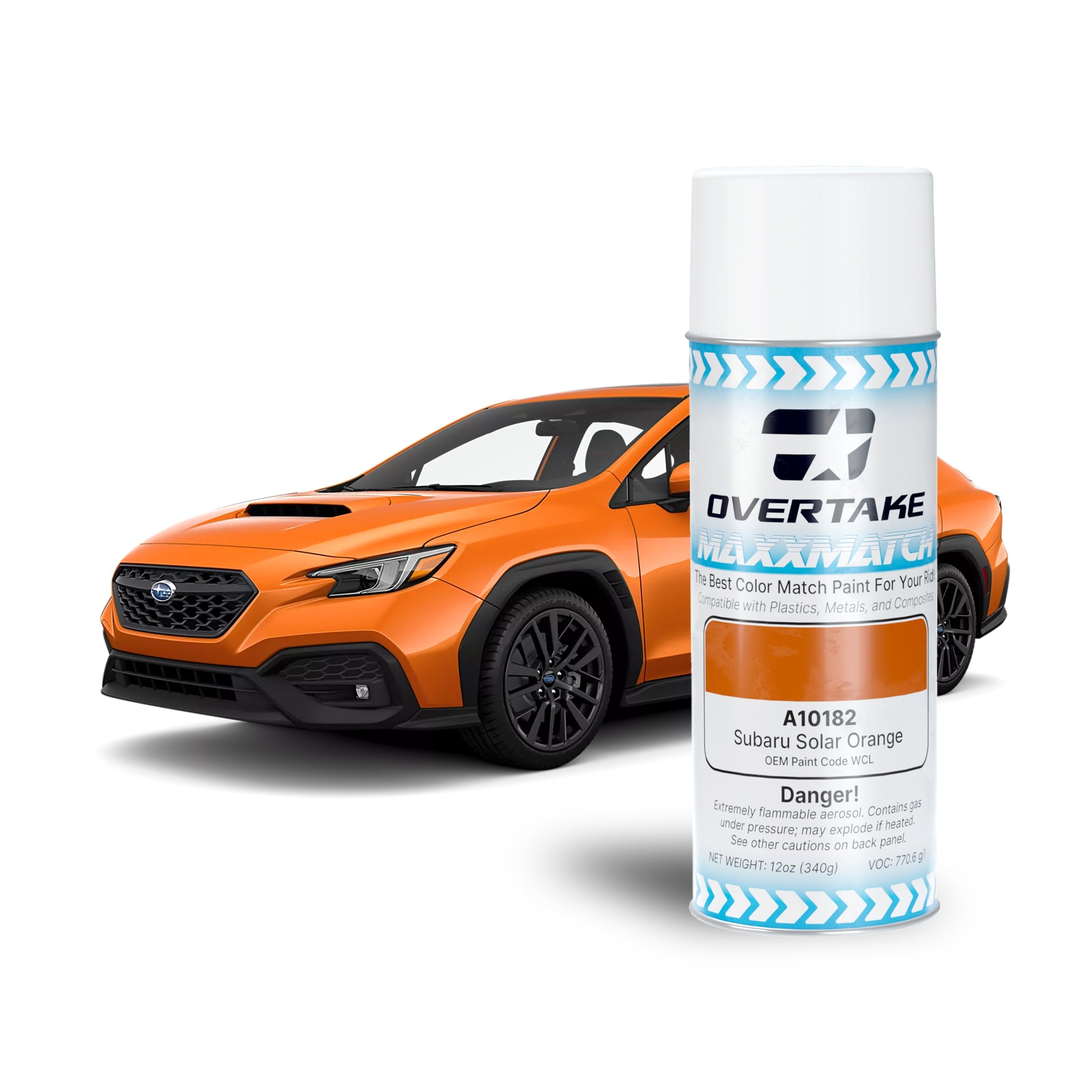 OVERTAKE MaxxMatch Paint - Subaru Solar Orange Pearl WCL 12oz. Can
