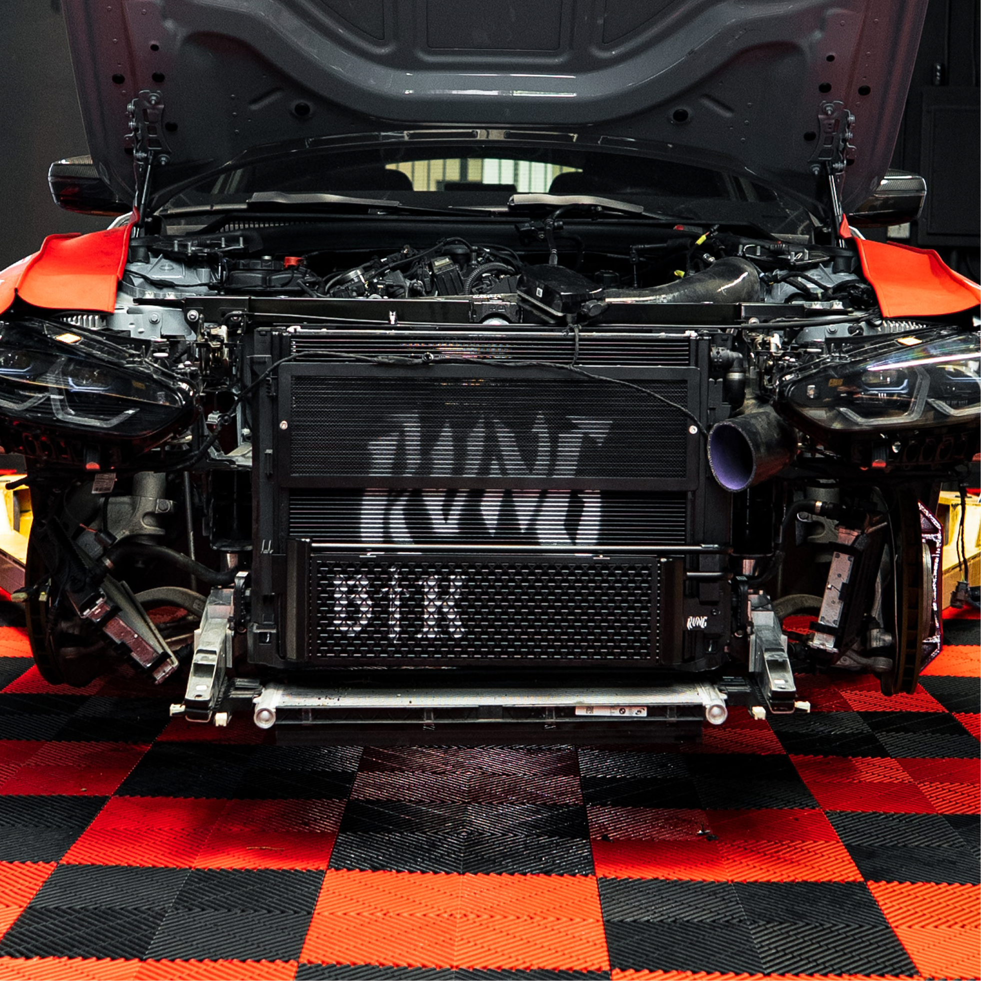 Rvng (G80,G82,G87) S58 Upgraded Core Transmission Oil Cooler w/ Built in Rock Guard | House of Apex - House of Apex