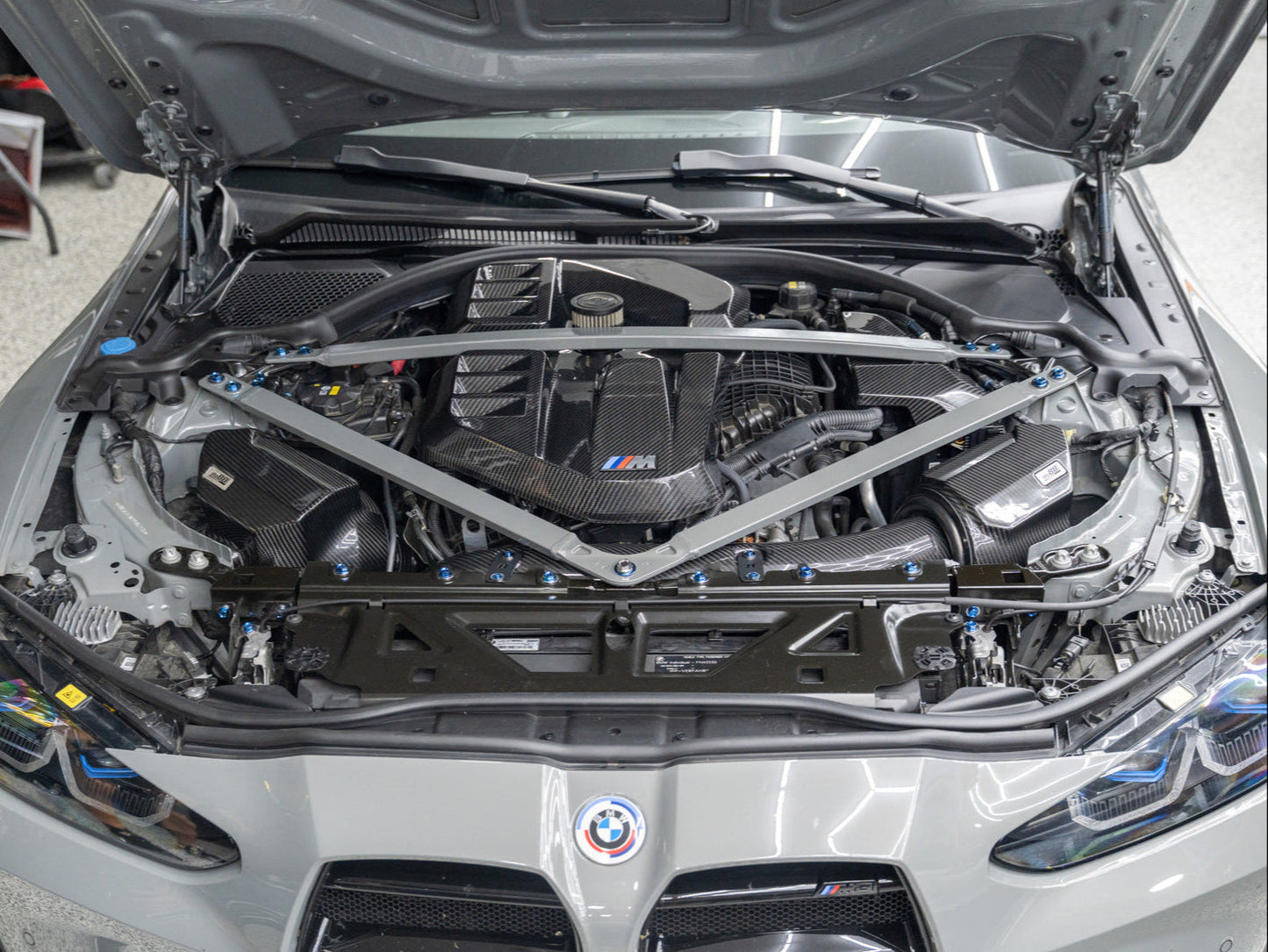 JDC Titanium Engine Bay Dress-Up Hardware Kit | 2021-2026 BMW M3/M4 | House of Apex - House of Apex