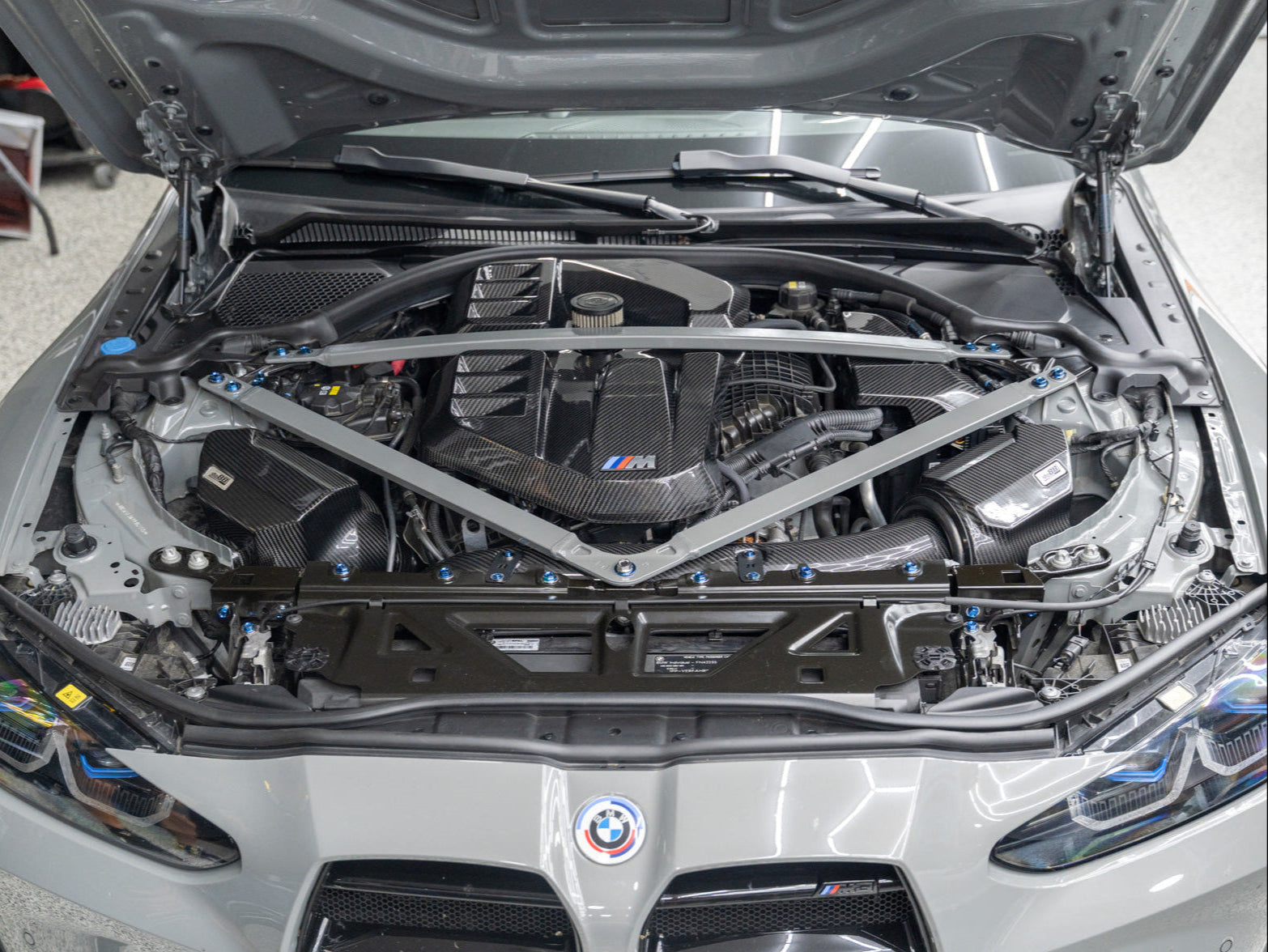 JDC Titanium Engine Bay Dress-Up Hardware Kit | 2021-2026 BMW M3/M4 | House of Apex - House of Apex