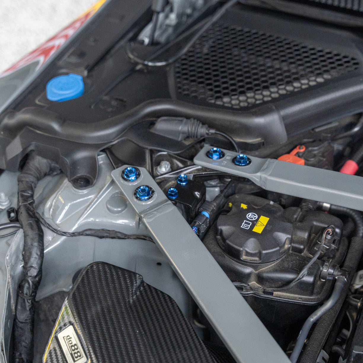 JDC Titanium Engine Bay Dress-Up Hardware Kit | 2021-2026 BMW M3/M4 | House of Apex - House of Apex